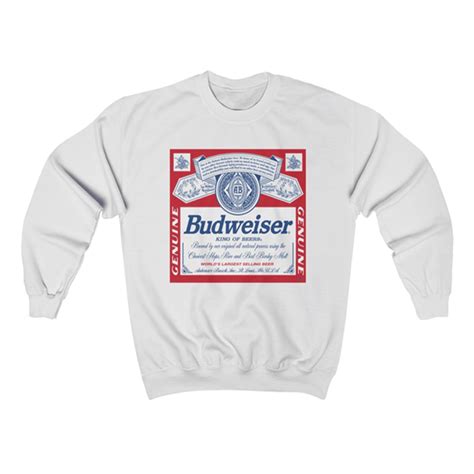 men's budweiser sweatshirt.